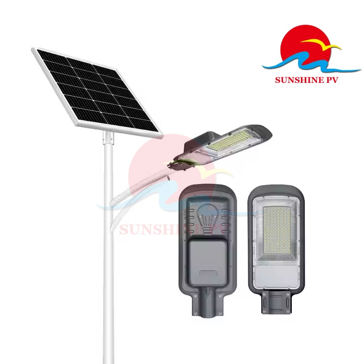 Remote Control Street Lamp 3000lm Outdoor Waterproof 30W LED Solar Street Light